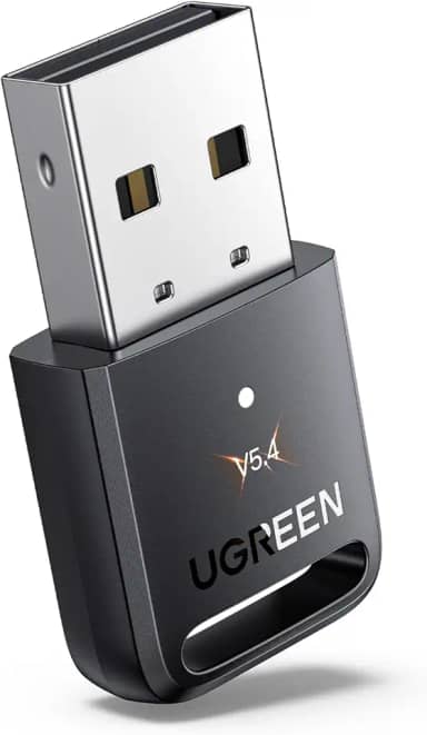 UGREEN Adaptador USB Bluetooth 5.4 para PC, Plug & Play para Windows 11/10/8.1, Receptor e Transmissor para Teclado/Mouse/Fone de Ouvido/Alto-Falantes