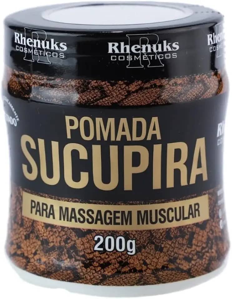 Kit 04 Potes Gel Pomada Sucupira Para Massagem Muscular Corporal Rhenuks 200g Cada