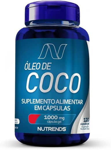 Nutrends Óleo De Coco Suplemento alimentar 1000Mg 120 Cápsulas