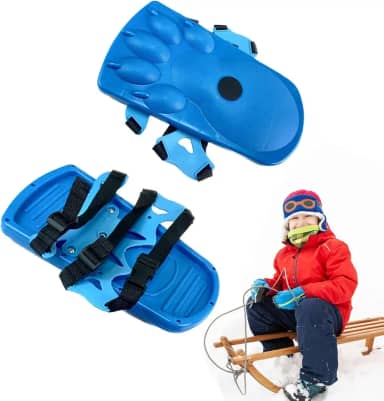 Raquetes de neve ao ar livre para crianças, sapatos de neve de inverno com estampa de pés de animais,Sapatos de neve infantis com pata de neve antiderrapantes para neve de inverno - Sapatos de neve in
