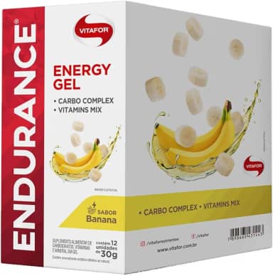 Vitafor - Endurance Energy Gel - 12 Sachês de 30g - Banana