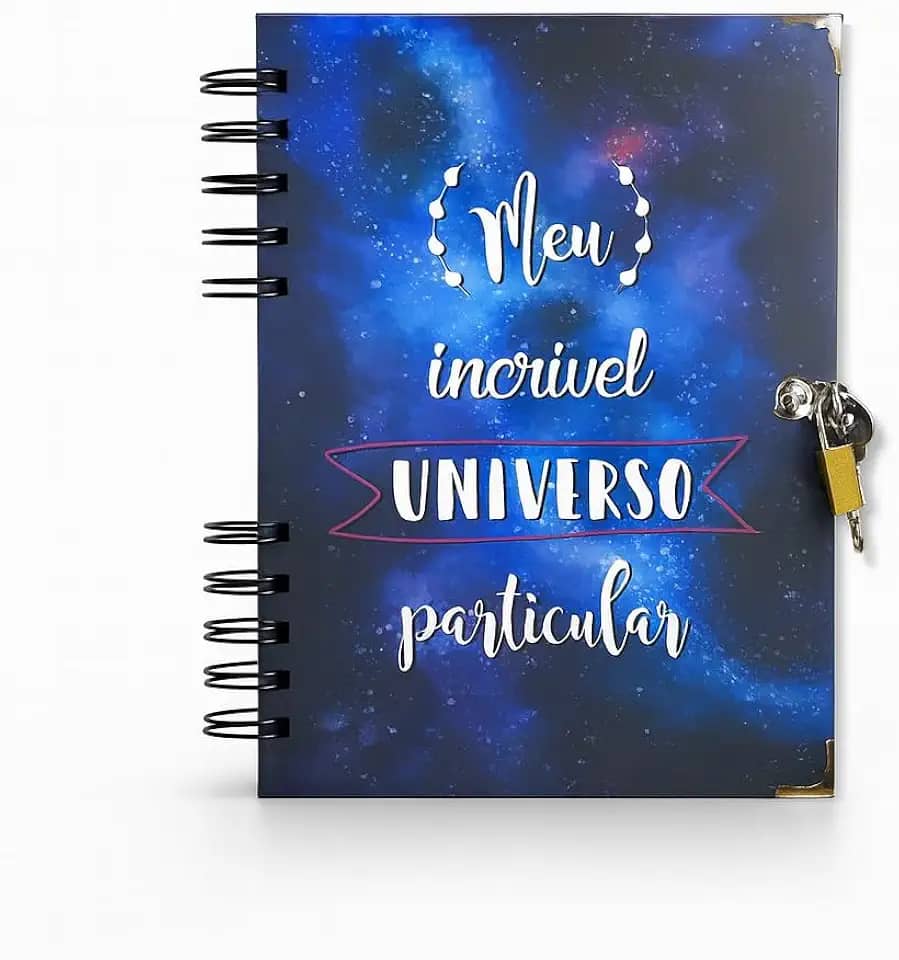 Diário com cadeado Sem Pauta