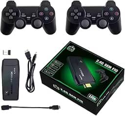 Console Retrô Game Stick Lite 4K HDMI 64GB com 20.000 Jogos Clássicos + 2 Controles Sem Fio 2.4GHz – Plug & Play, Alta Definição, Gráficos Vibrantes e Diversão para Toda Família