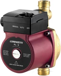 Pressurizador de Água Pl9 9 MCA 127V, Lorenzetti, 7541013, Vermelho/Preto, Pequeno