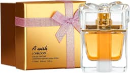 LONKOOM A Wish Perfume Feminino Eau de Parfum Original Spray, Floral frutal Notas de pera, Rosa,Jasmim,Baunilha (100ml)