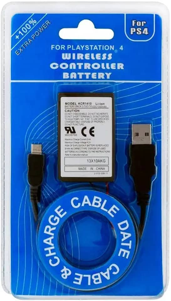 Bateria Controle + Cabo Carregador Usb