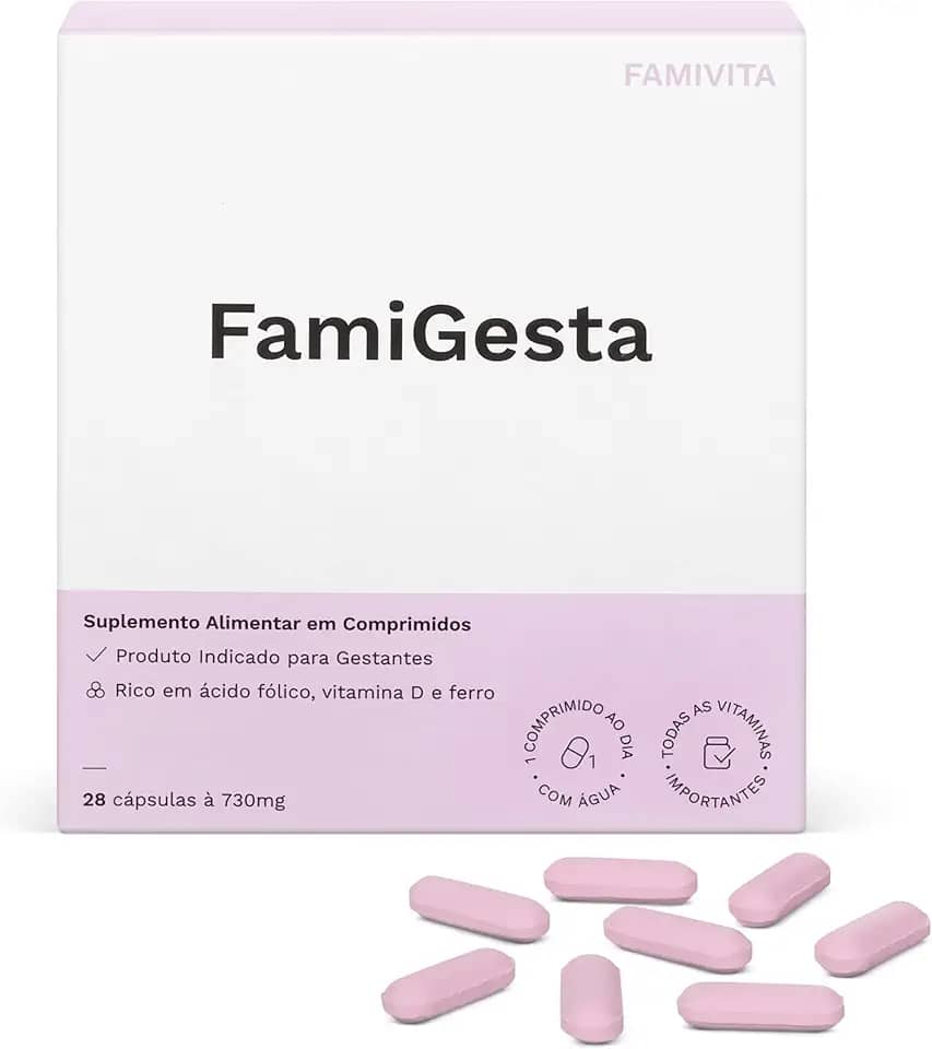 FamiGesta - O polivitamínico completo para toda a gestação com tudo que o organismo precisa. (04 Semanas)