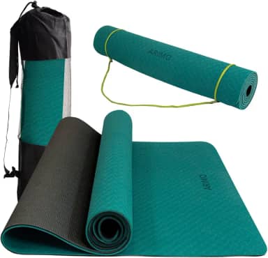 ARIMO Tapete Yoga Mat Plus Antiderrapante TPE Ecológico Biodegradável Todos Os Tipos de Yoga/Pilates 183 x 66 cm x 6 mm