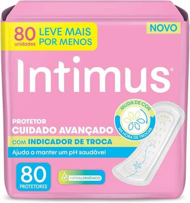 Intimus Protetor Diário com Indicador de Troca - 80 unidades