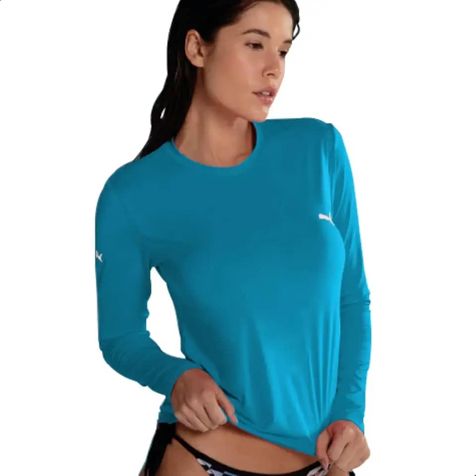 Camiseta Térmica Puma UV50+ Manga Longa Feminina Adulto