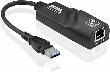 Adaptador de Rede USB 3.0 Gigabit Lan Ethernet RJ45 Placa de Rede Externa 10/100/1000mbps Desktop, Notebook, Macbook (USB 3.0)