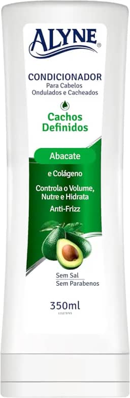 Alyne, Condicionador para cabelos, Cachos Definidos, 350 ml, Verde