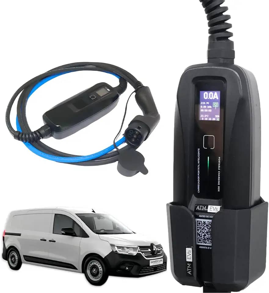 Carregador Portátil para Carro Renault Kangoo E-Tech 7.2 kW T2 ATM Ultraflex