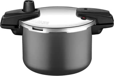 Panela De Pressão Tramontina Arizona Induction Em Alumínio Com Revestimento Interno E Externo Em Antiaderente Starflon Max Titânio 20 Cm 4,5 L