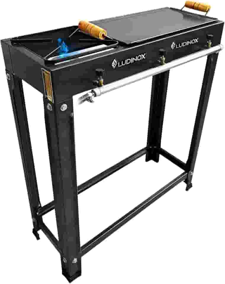 Fogão Industrial 3 Bocas 20X20 Alta Pressão Jr Com Chapa + kit instalação de gás