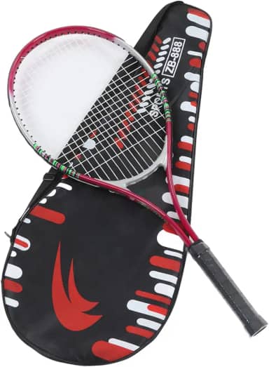 Raquete de tênis profissional de liga de alumínio de 68 cm, leve e resistente, para jogadores intermediários primários, vermelha, 690 mm