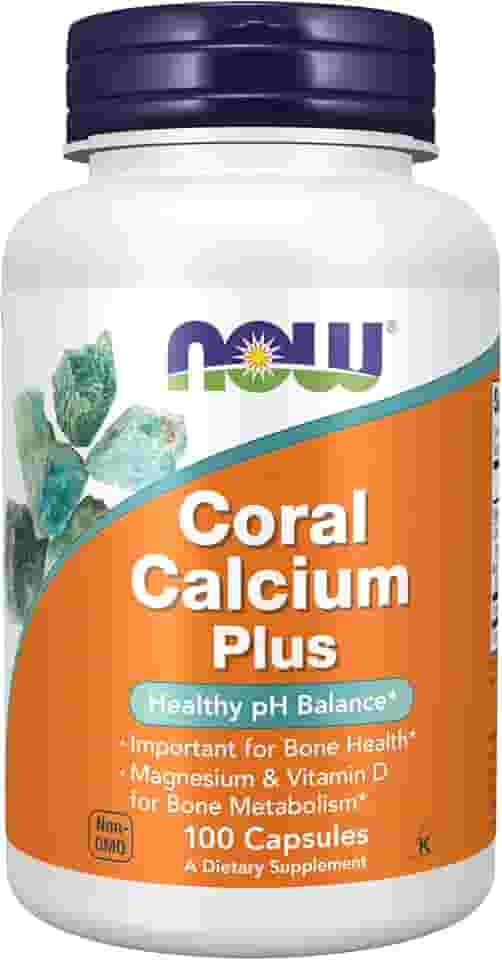 NOW Foods - Coral Calcium Plus - 100 Cápsulas vegetarianas