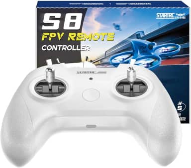 Controlador FPV Flight Simulator para DJI Virtual Flight, controlador de treinamento de drone realista de 8 canais para VelociDrone, Liftoff, DRL e muito mais, Plug and Play para celular e PC