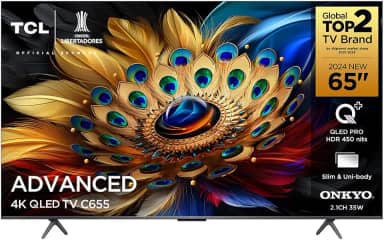 TCL QLED SMART TV 65' C655 4K UHD GOOGLE TV DOLBY VISION ATMOS