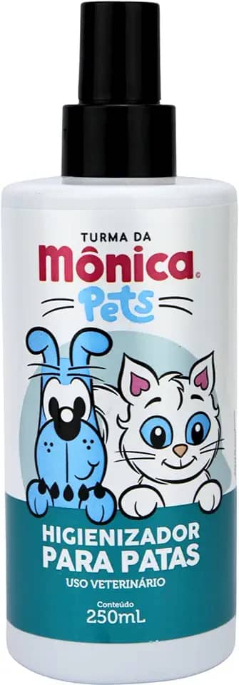 Turma da Mônica Pet Higienizador De Patas Para Cães E Gatos Turma Da Mônica 250 Ml Azul