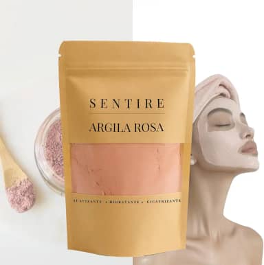 Argila Rosa Pura 400g | Máscara Facial Suavizante e Iluminadora | Pele Sensível, Ressecada e Sem Viço | Tratamento Detox + Glow Natural