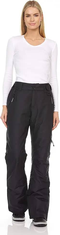 Calça feminina isolada para esqui e neve