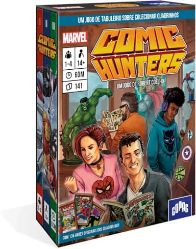Copag, Marvel Comic Hunters - Jogo de Tabuleiro, 141 Cartas