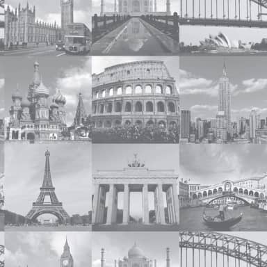 Papel De Parede Adesivo Lavável Maravilhas Do Mundo 6m