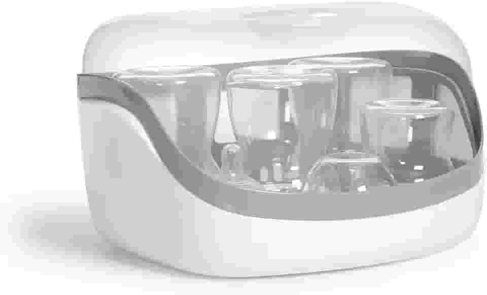 Chicco Esterilizador A Vapor Para Micro-Ondas – Remove 99 9% Da Sujeira Rapidamente E Naturalmente Com O Poder Do Vapor Branco/Cinza