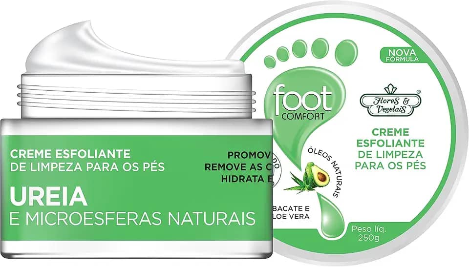 Flores & Vegetais Creme Esfoliante Desodorante De Limpeza Para Os Pés 250G