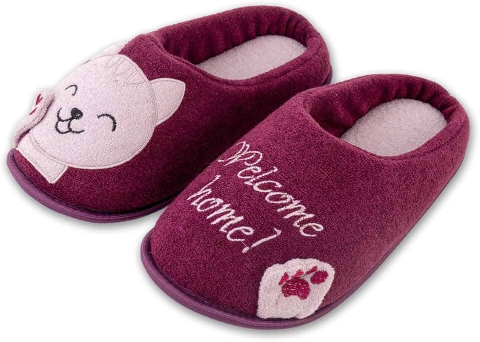 Pantufa Antiderrapante Bordada Gatinho Disponível do 27/28 até 45/46 Super Quantinha