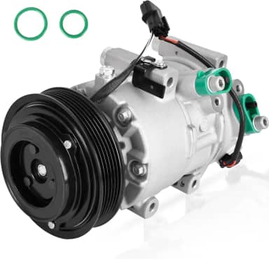 HYR Compressor de ar condicionado automotivo AC Compressor com embreagem compatível com Hyundai Tucson 2010-2015, Kia Sportage 2011-2016, 6 ranhuras, 2.0L 2.4L, substituição # 977012S500,977012S5001