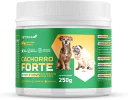 Suplemento Cachorro Forte Vovô e Vovó – Fortalece Ossos, Articulações e Imunidade | Reduz Queda de Pelos, Melhora Digestão e Aumenta a Energia dos Cães Idosos | 250g