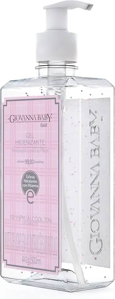 Gel Higienizante 70% Classic 500Ml, GIOVANNA BABY, Rosa