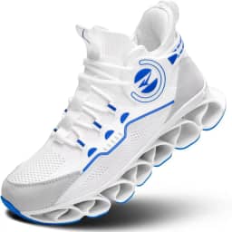 Tênis de corrida masculino, moderno, com lâmina respirável, antiderrapante, para caminhada, academia, esporte, atlético