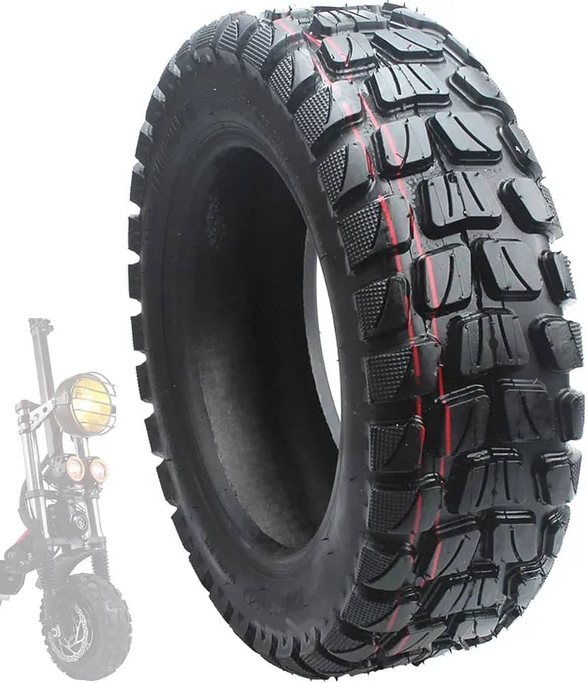 Pneus de scooter elétrica 90/65-6,5 pneu off-road de 28 cm e pneu universal a vácuo sem câmara para scooter elétrica e compatível com pneus de substituição de scooter elétrica 100/65-6,5 (90/65-6,5)