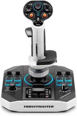Thrustmaster Sol-R1, Joystick de Vôo tecnologia de efeito Hall para jogos ultraprecisos, 44 botões, ideal para simulação de voo espacial (compatível com PC)