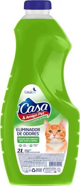 CASA&AMIGO PETS GATOS ELIMINADOR DE ODORES CARINHO DE MIAU 2L
