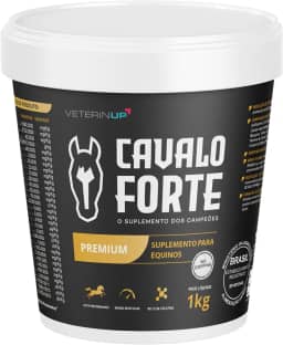Suplemento Equino Cavalo Forte Premium 5kg – Energia, Massa Muscular e Recuperação – Indicado por Veterinários Parceiros – Fórmula com Lisina, Creatina e Vitaminas – VeterinUp