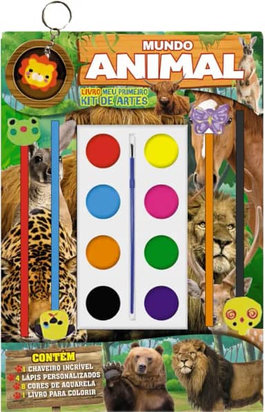 Mundo Animal Livro Meu Primeiro Kit de Artes