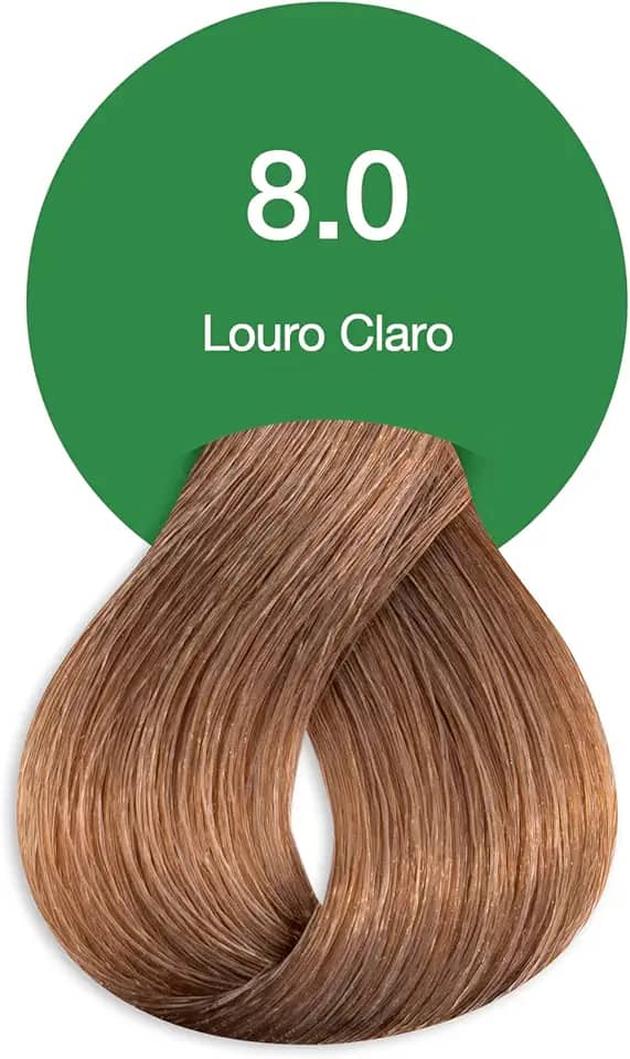 Acquaflora 8.0 Louro Claro Coloracao Creme Permanente Vegana 60g
