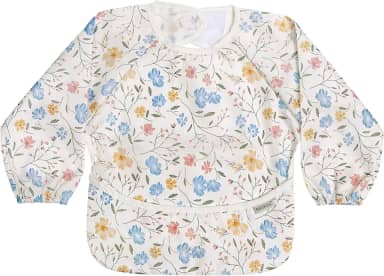 haakaa Babador de manga comprida à prova de bagunça, babador de bebê resistente à água para comer, babador infantil lavável na máquina para desmame de LED, ajuste ajustável para 6 a 24 meses, fluxo de