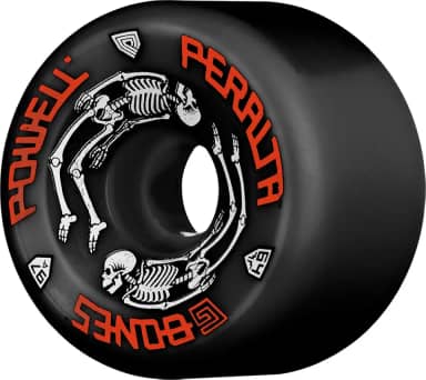 Powell Peralta Rodas de skate G-Bones 64 mm 97a - Preto (pacote com 4)