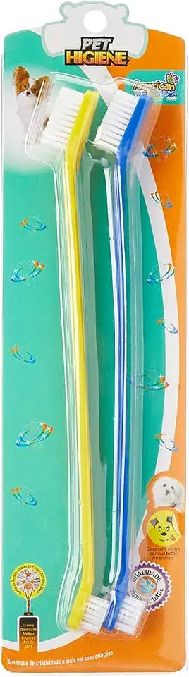 Chalesco Escova Dental Dupla Blister Azul/Amarelo 2 Unidades