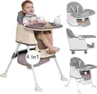 Maxi Baby Cadeira de Alimentação Portátil Bebê Honey (Cinza)