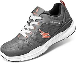 Tênis de caminhada feminino para fascite plantar, ortopédico feminino com suporte de arco, tênis antiderrapante para mulheres