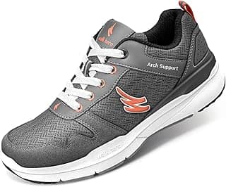 Tênis de caminhada feminino para fascite plantar, ortopédico feminino com suporte de arco, tênis antiderrapante para mulheres