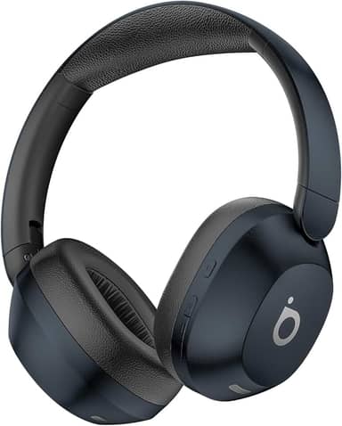 Basike Fone de Ouvido Bluetooth, ANC Cancelamento de Ruído Ativo Headphone Bluetooth 5.4 Headset com Microfone, Certificação Hi-Res Audio, 30 horas reprodução, LE15 (Azul)