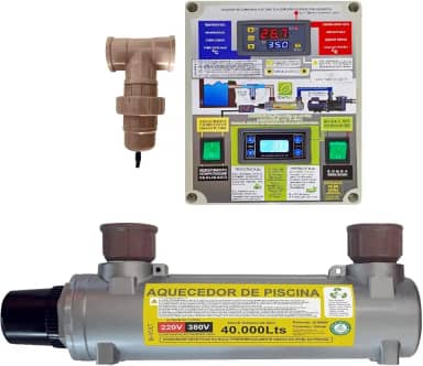 Aquecedor Automático de Piscina com Ionizador (capacidade de até 40.000 litros)