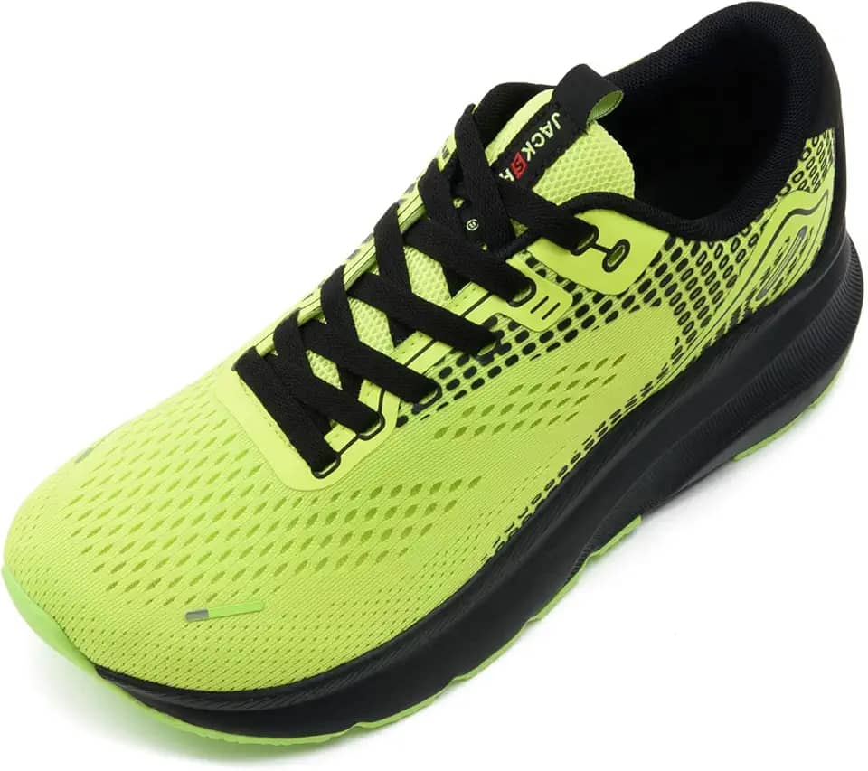 Sapatos masculinos com bico largo, suporte de arco, tênis de largura larga para corrida, caminhada, tênis, ortopédico, fascite plantar, treino, com sola grossa acolchoada zero drop